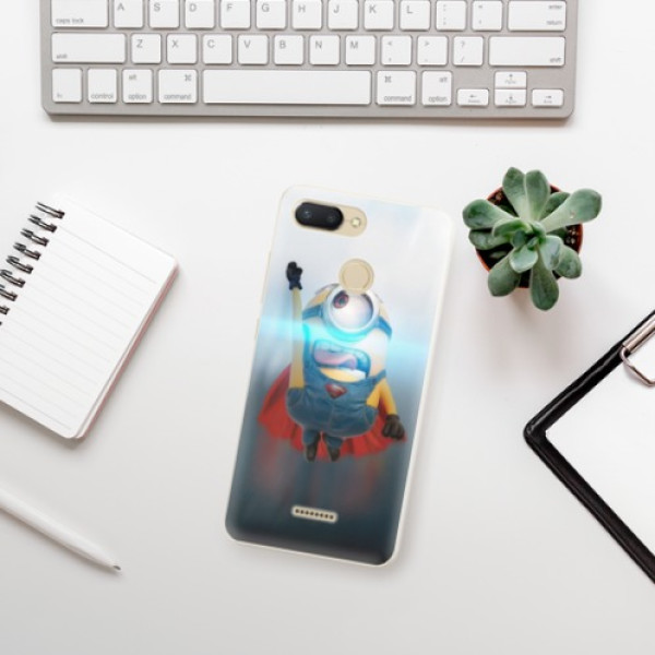 Silikonové pouzdro iSaprio - Xiaomi Redmi 6 - Mimons Superman 02