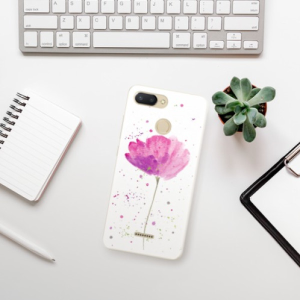 Silikonové pouzdro iSaprio - Xiaomi Redmi 6 - Poppies