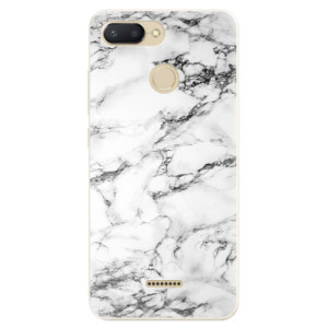 Silikonové pouzdro iSaprio - Xiaomi Redmi 6 - White Marble 01