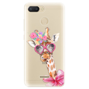 Silikonové pouzdro iSaprio - Xiaomi Redmi 6 - Lady Giraffe