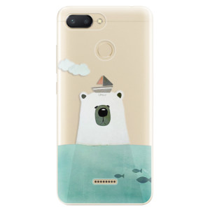 Silikonové pouzdro iSaprio - Xiaomi Redmi 6 - Bear With Boat