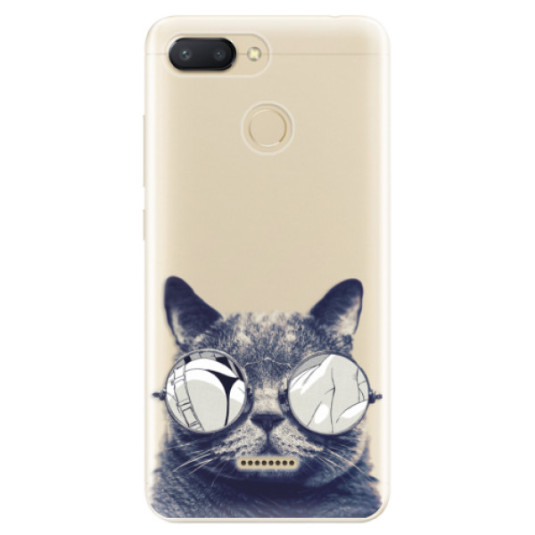 Silikonové odolné pouzdro iSaprio Crazy Cat 01 na mobil Xiaomi Redmi 6 (Silikonový odolný kryt, obal, pouzdro iSaprio Crazy Cat 01 na mobil Xiaomi Redmi 6)
