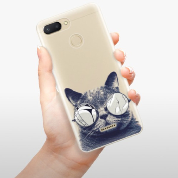 Silikonové pouzdro iSaprio - Xiaomi Redmi 6 - Crazy Cat 01