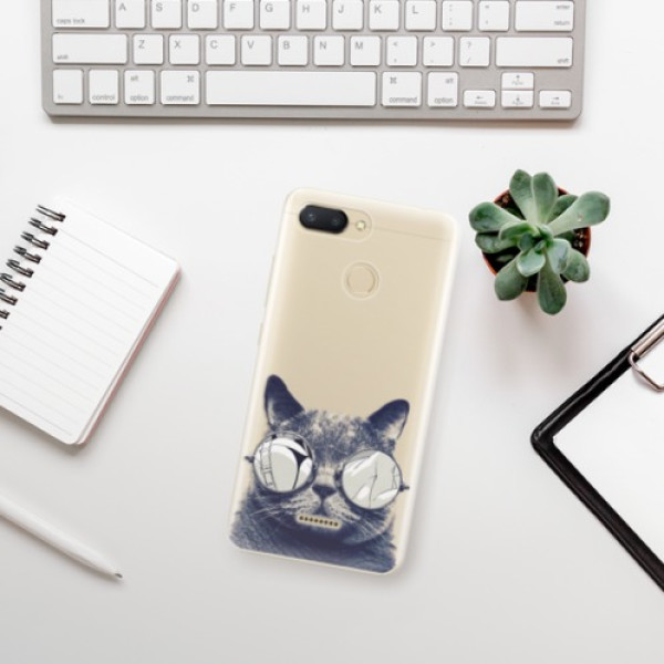 Silikonové pouzdro iSaprio - Xiaomi Redmi 6 - Crazy Cat 01