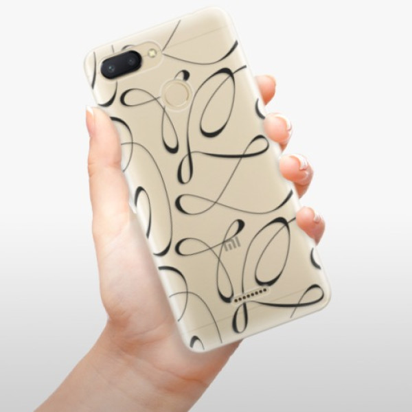 Silikonové pouzdro iSaprio - Xiaomi Redmi 6 - Fancy black