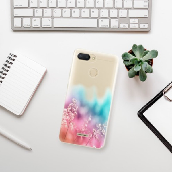 Silikonové pouzdro iSaprio - Xiaomi Redmi 6 - Rainbow Grass