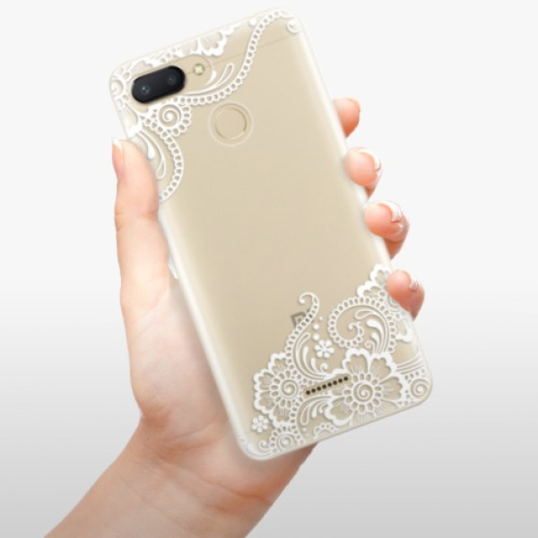 Silikonové pouzdro iSaprio - Xiaomi Redmi 6 - White Lace 02