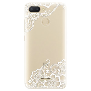 Silikonové pouzdro iSaprio - Xiaomi Redmi 6 - White Lace 02
