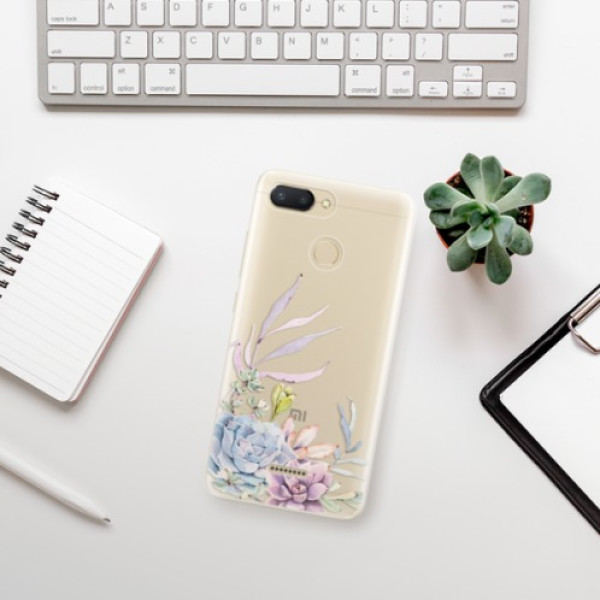 Silikonové pouzdro iSaprio - Xiaomi Redmi 6 - Succulent 01