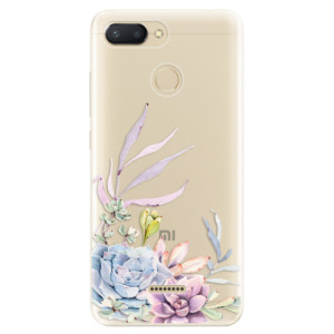 Silikonové pouzdro iSaprio - Xiaomi Redmi 6 - Succulent 01