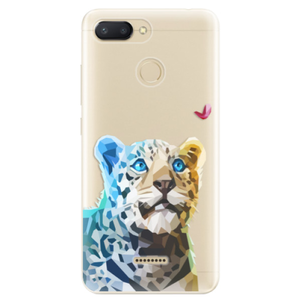 Odolné silikonové pouzdro iSaprio - Leopard With Butterfly - Xiaomi Redmi 6
