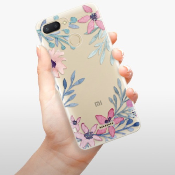 Silikonové pouzdro iSaprio - Xiaomi Redmi 6 - Leaves and Flowers