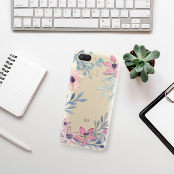 Silikonové pouzdro iSaprio - Xiaomi Redmi 6 - Leaves and Flowers