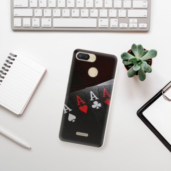 Silikonové pouzdro iSaprio - Xiaomi Redmi 6 - Poker