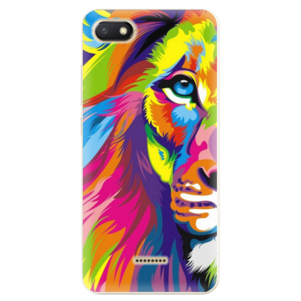 Silikonové odolné pouzdro iSaprio Rainbow Lion na mobil Xiaomi Redmi 6A (Silikonový odolný kryt, obal, pouzdro iSaprio Rainbow Lion na mobil Xiaomi Redmi 6A)