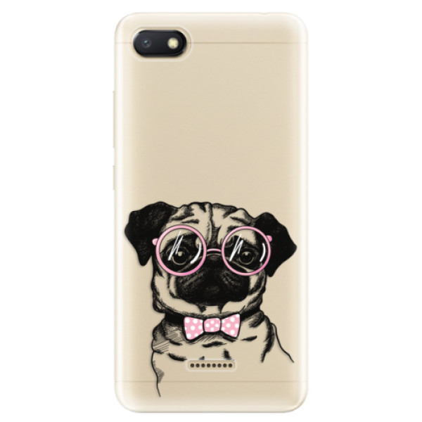 Silikonové odolné pouzdro iSaprio The Pug na mobil Xiaomi Redmi 6A (Silikonový odolný kryt, obal, pouzdro iSaprio The Pug na mobil Xiaomi Redmi 6A)