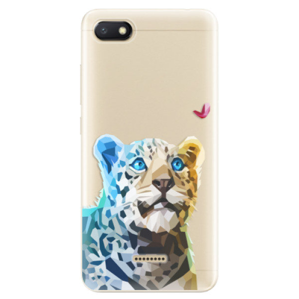 Odolné silikonové pouzdro iSaprio - Leopard With Butterfly - Xiaomi Redmi 6A