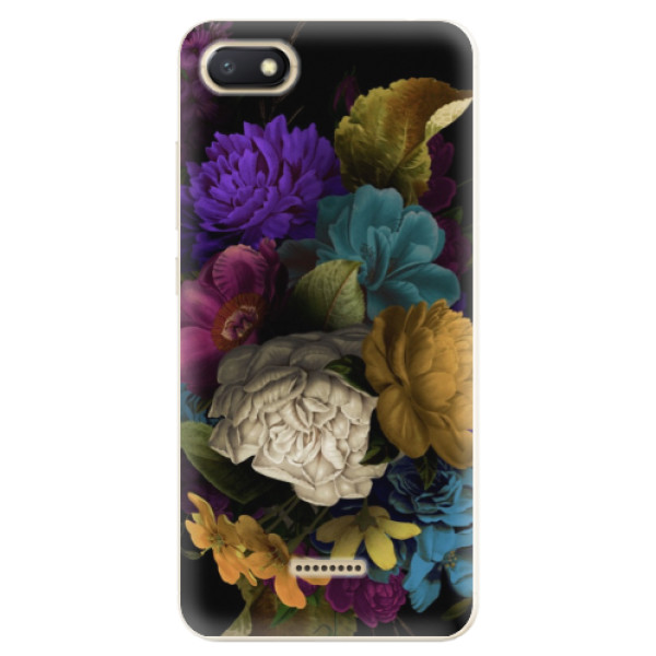 Silikonové odolné pouzdro iSaprio Dark Flowers na mobil Xiaomi Redmi 6A (Silikonový odolný kryt, obal, pouzdro iSaprio Dark Flowers na mobil Xiaomi Redmi 6A)
