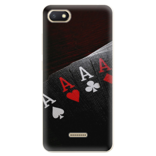 Silikonové odolné pouzdro iSaprio Poker na mobil Xiaomi Redmi 6A (Silikonový odolný kryt, obal, pouzdro iSaprio Poker na mobil Xiaomi Redmi 6A)