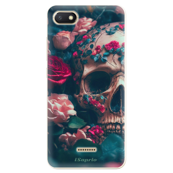 Odolné silikonové pouzdro iSaprio - Skull in Roses - Xiaomi Redmi 6A