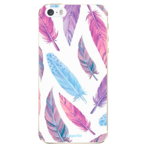 Silikonové pouzdro iSaprio - Apple iPhone 5 / 5S / SE - Feather Pattern 10