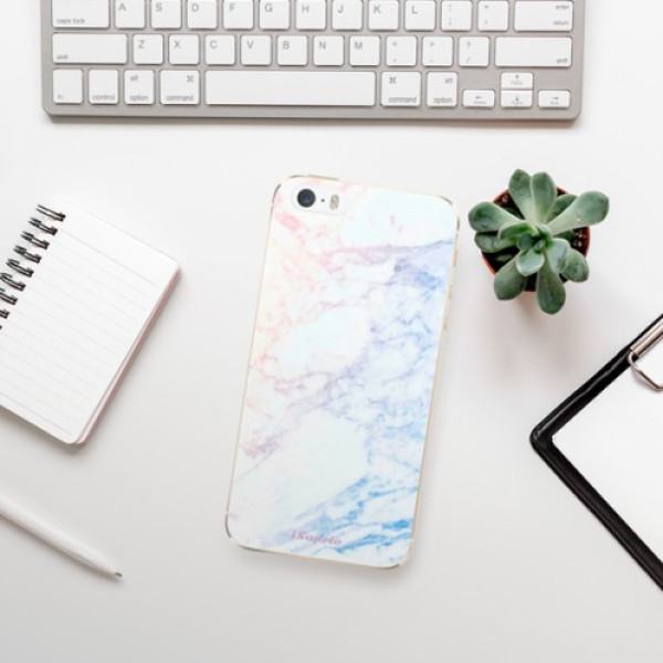 Silikonové pouzdro iSaprio - Apple iPhone 5 / 5S / SE - Raibow Marble 10