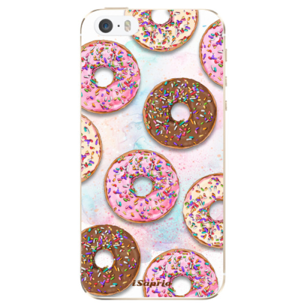 Silikonové odolné pouzdro iSaprio Donuts 11 na mobil Apple iPhone 5 / 5S / SE (Silikonový odolný kryt, obal, pouzdro iSaprio Donuts 11 na mobil Apple iPhone SE / Apple iPhone 5S / Apple iPhone 5)