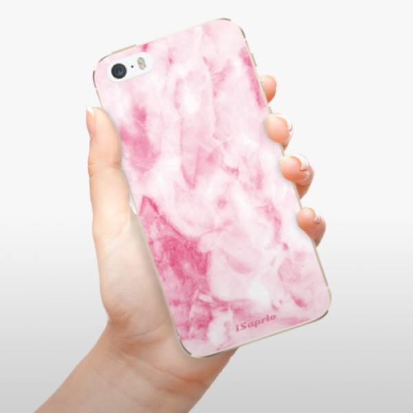 Silikonové pouzdro iSaprio - Apple iPhone 5 / 5S / SE - RoseMarble 16