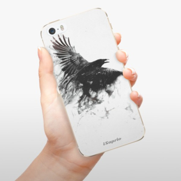 Silikonové pouzdro iSaprio - Apple iPhone 5 / 5S / SE - Dark Bird 01