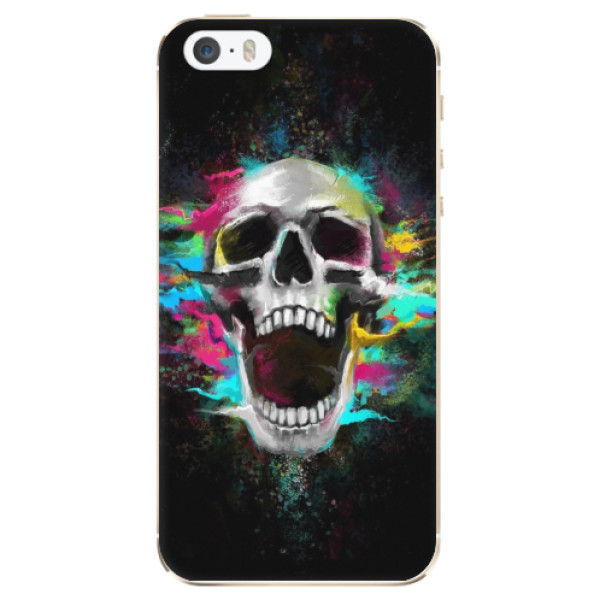 Silikonové odolné pouzdro iSaprio Skull in Colors na mobil Apple iPhone 5 / 5S / SE (Silikonový odolný kryt, obal, pouzdro iSaprio Skull in Colors na mobil Apple iPhone SE / Apple iPhone 5S / Apple iPhone 5)