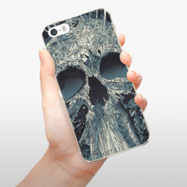 Silikonové pouzdro iSaprio - Apple iPhone 5 / 5S / SE - Abstract Skull