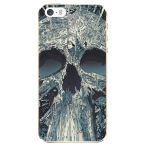 Silikonové pouzdro iSaprio - Apple iPhone 5 / 5S / SE - Abstract Skull