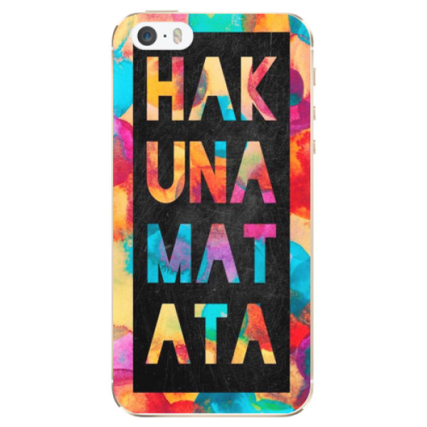 Odolné silikonové pouzdro iSaprio - Hakuna Matata 01 - iPhone 5/5S/SE