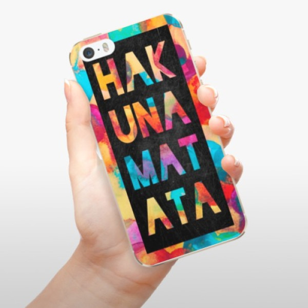 Silikonové pouzdro iSaprio - Apple iPhone 5 / 5S / SE - Hakuna Matata 01