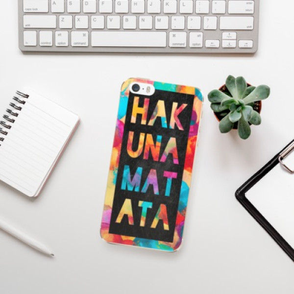 Silikonové pouzdro iSaprio - Apple iPhone 5 / 5S / SE - Hakuna Matata 01