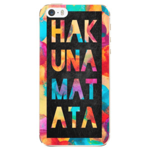Silikonové pouzdro iSaprio - Apple iPhone 5 / 5S / SE - Hakuna Matata 01