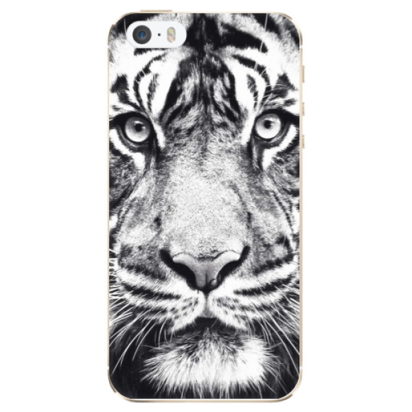 Silikonové odolné pouzdro iSaprio Tiger Face na mobil Apple iPhone 5 / 5S / SE (Silikonový odolný kryt, obal, pouzdro iSaprio Tiger Face na mobil Apple iPhone SE / Apple iPhone 5S / Apple iPhone 5)