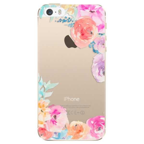 Odolné silikonové pouzdro iSaprio - Flower Brush - iPhone 5/5S/SE