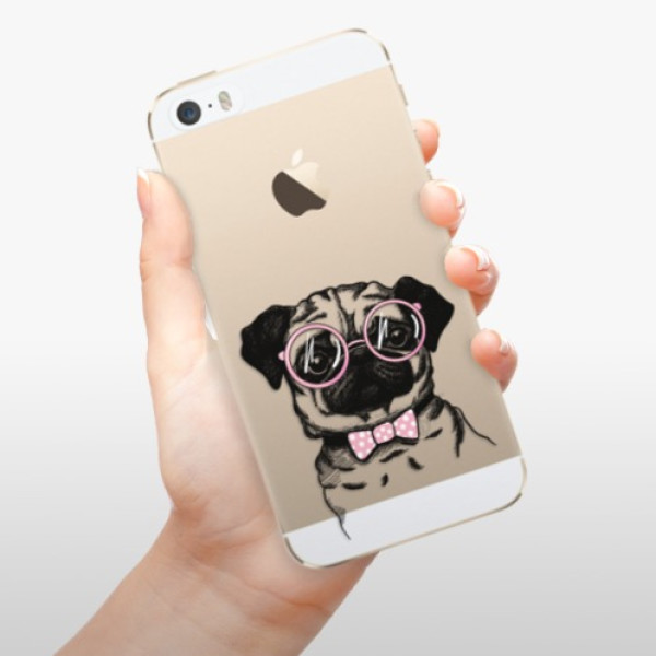 Silikonové pouzdro iSaprio - Apple iPhone 5 / 5S / SE - The Pug