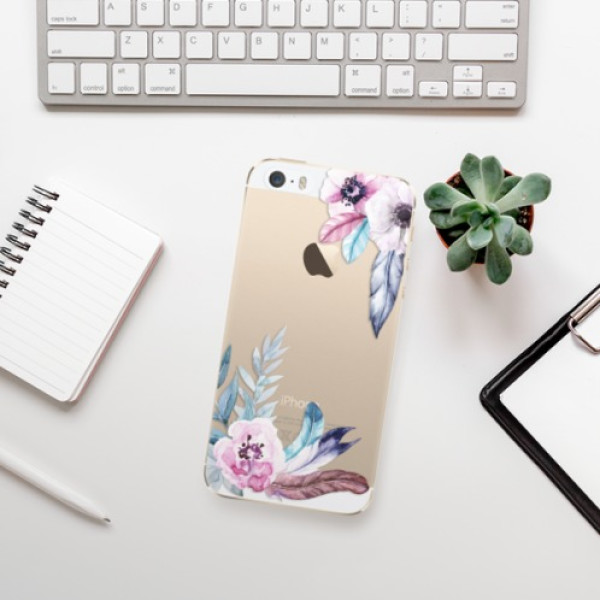 Silikonové pouzdro iSaprio - Apple iPhone 5 / 5S / SE - Flower Pattern 04