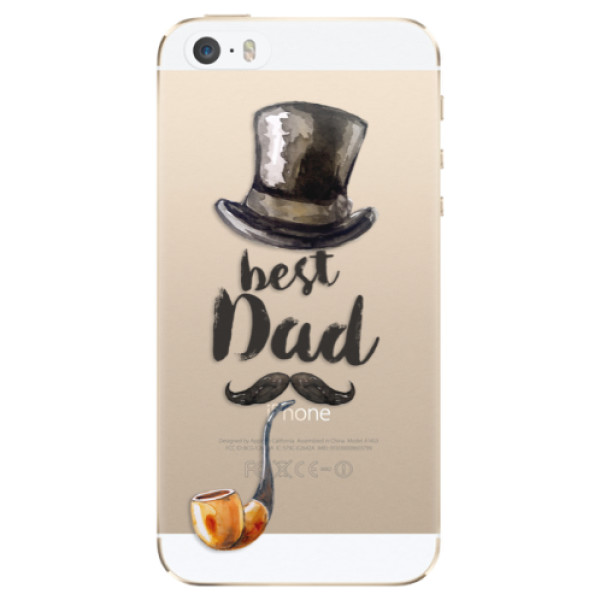 Odolné silikonové pouzdro iSaprio - Best Dad - iPhone 5/5S/SE