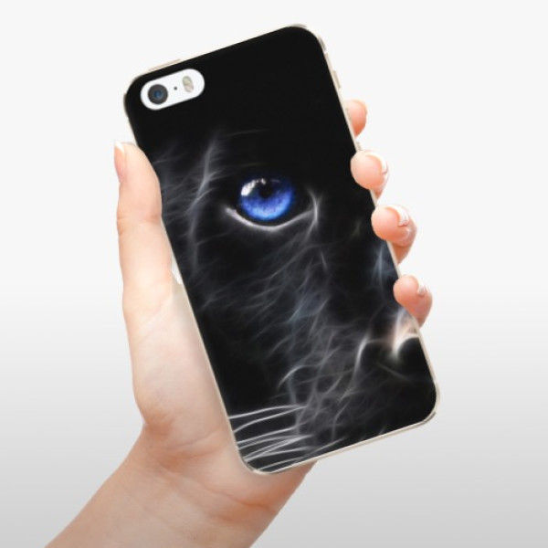 Silikonové pouzdro iSaprio - Apple iPhone 5 / 5S / SE - Black Puma