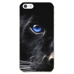 Silikonové pouzdro iSaprio - Apple iPhone 5 / 5S / SE - Black Puma