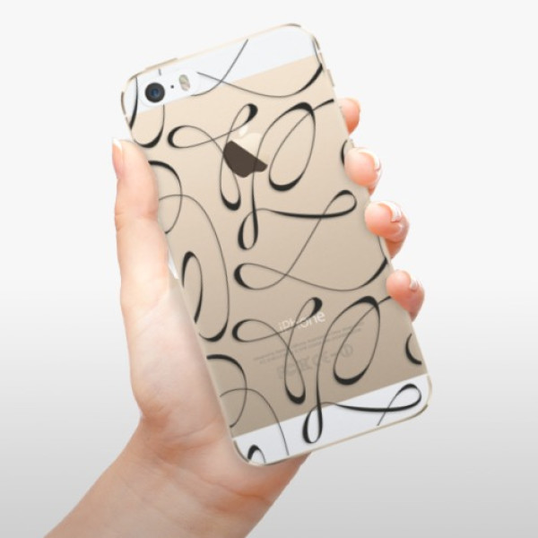 Silikonové pouzdro iSaprio - Apple iPhone 5 / 5S / SE - Fancy black