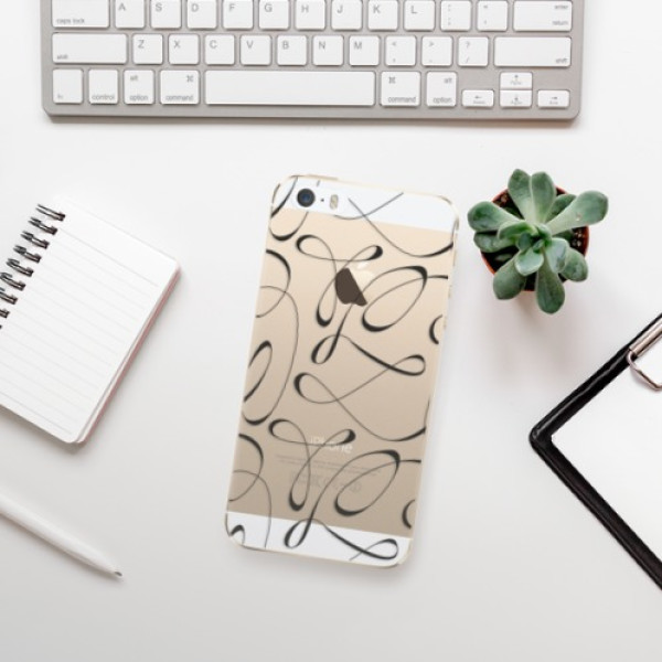 Silikonové pouzdro iSaprio - Apple iPhone 5 / 5S / SE - Fancy black