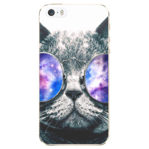 Silikonové pouzdro iSaprio - Apple iPhone 5 / 5S / SE - Galaxy Cat