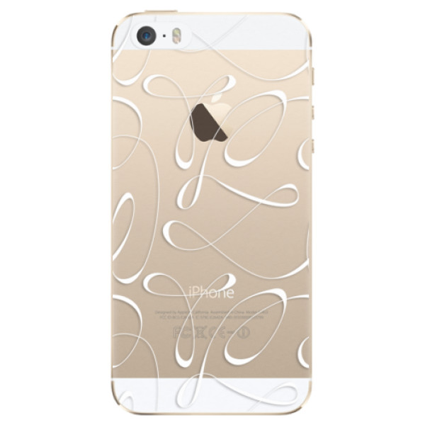 Odolné silikonové pouzdro iSaprio - Fancy - white - iPhone 5/5S/SE