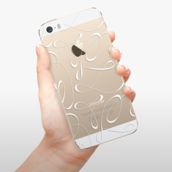 Silikonové pouzdro iSaprio - Apple iPhone 5 / 5S / SE - Fancy white