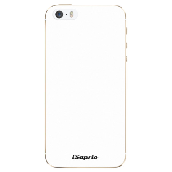 Silikonové odolné pouzdro iSaprio 4Pure bílé na mobil Apple iPhone 5 / 5S / SE (Silikonový odolný kryt, obal, pouzdro iSaprio 4Pure bílé na mobil Apple iPhone SE / Apple iPhone 5S / Apple iPhone 5)