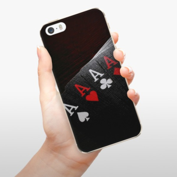 Silikonové pouzdro iSaprio - Apple iPhone 5 / 5S / SE - Poker